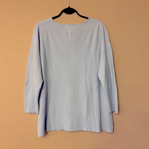 NWT Karen Scott Light Blue Sweater - Picture 6 of 11